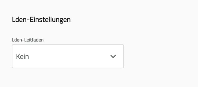 1-Lden setting [DE]