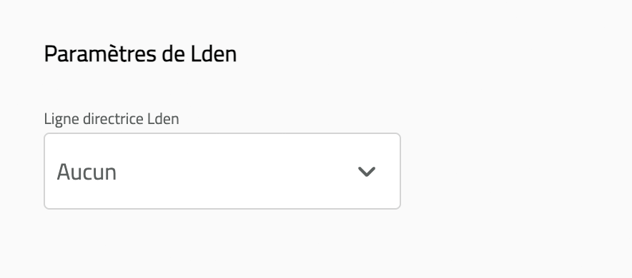 1-Lden setting [FR]