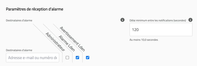 7-Configure the alarm recipients [FR]