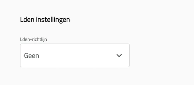 1-Lden setting [NL]