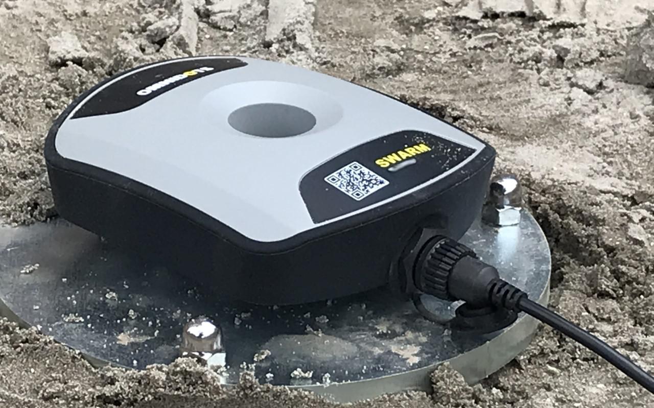 SWARM vibration monitor on the Base Plate