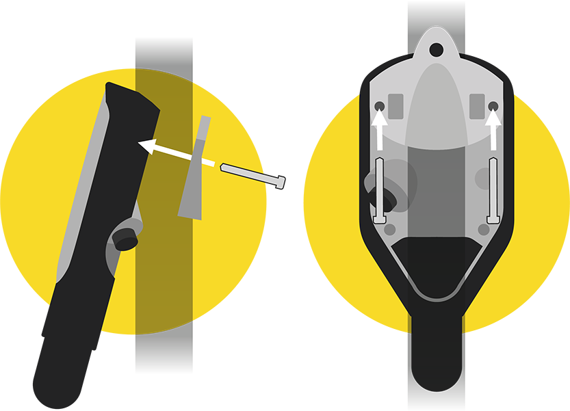 SWARM Sound installation option C: Backplate Mount