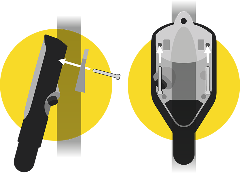 SWARM Sound installation option C: Backplate Mount