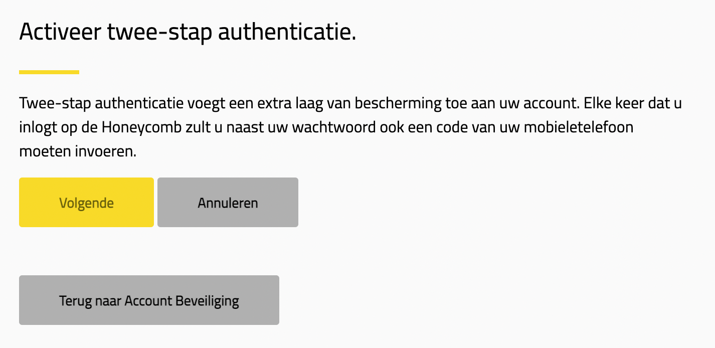 TFA 3: activeer twee-factor-authenticatie