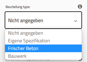 IN 1226 Richtlinie Dropdown Menü